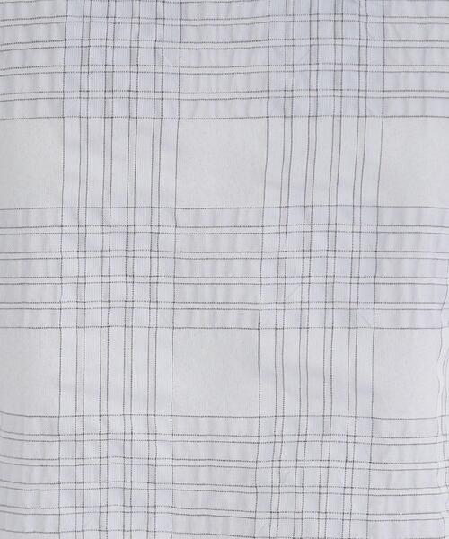 index(インデックス)の「◆シアーサッカーチェック フレアスリーブブラウス【洗濯機洗い可/イージーケア】(シャツ/ブラウス・レディース・ネイビー系1/アイボリー系1/サックスブルー系1・42/40/38/36)」の12枚目の写真