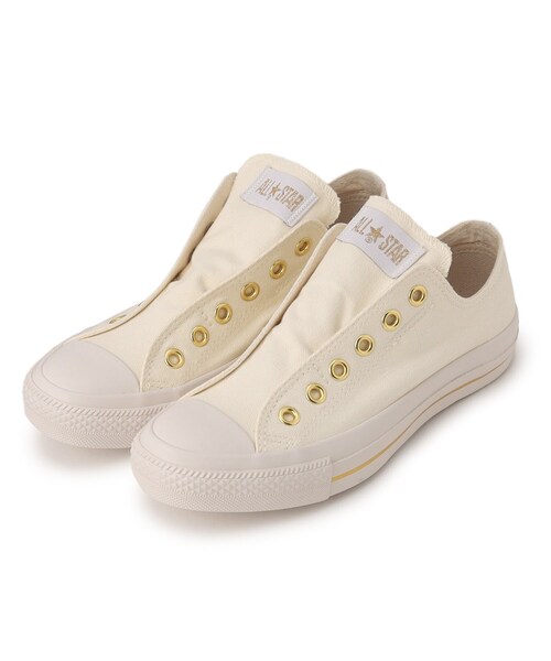 CONVERSE ALL STAR(コンバースオールスター)の「CONVERSE ALL STAR SLIP III OX(スニーカー・レディース・オフホワイト・45/35)」の1枚目の写真