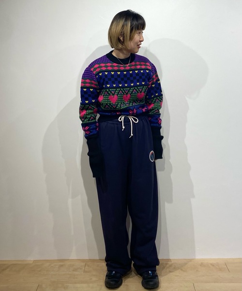 【美品】  HOLIDAY / ホリデイ | MULTI KNIT PUFF TOPS / マルチニットトップス セーター | one size | マルチカラー | レディース HOLIDAY（ホリデイ）の「MULTI KNIT PUFF TOPS マルチニットパフ