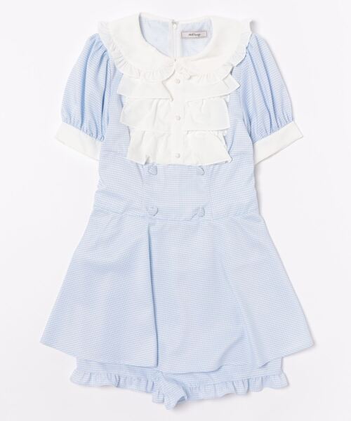 【セール】ドーリーギンガムコンビネゾン（ワンピース）｜Ank Rouge（アンクルージュ）