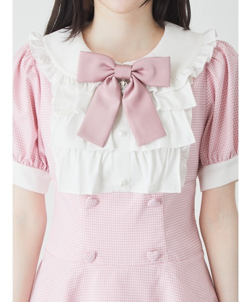 【セール】ドーリーギンガムコンビネゾン（ワンピース）｜Ank Rouge（アンクルージュ）