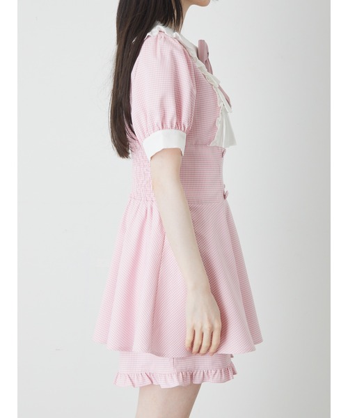 【セール】ドーリーギンガムコンビネゾン（ワンピース）｜Ank Rouge（アンクルージュ）