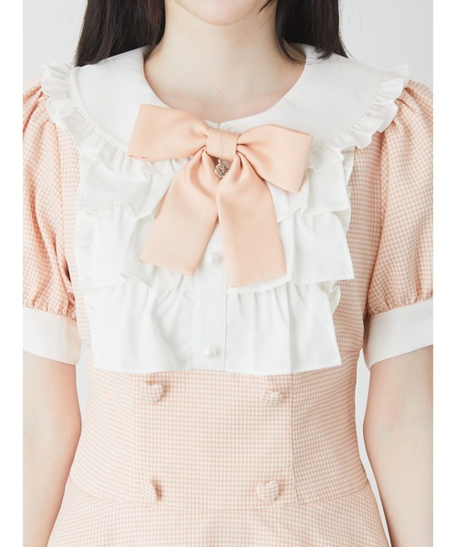 【セール】ドーリーギンガムコンビネゾン（ワンピース）｜Ank Rouge（アンクルージュ）