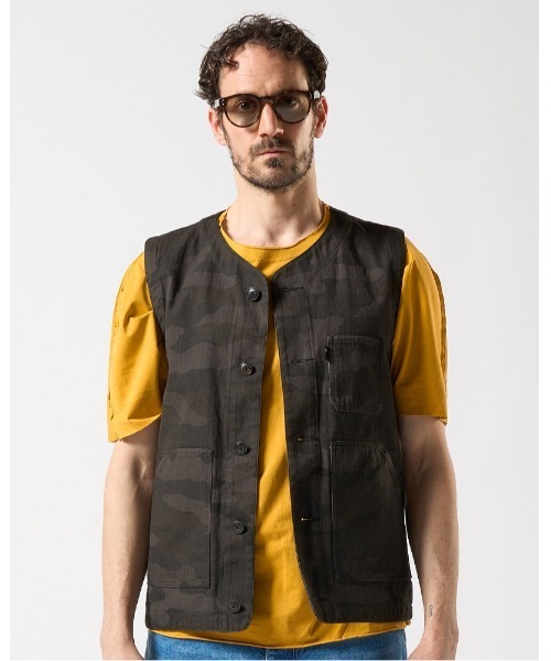wjk（ダヴルジェイケイ）の「【LEON×B'2nd×wjk】urban work vest（ベスト・メンズ・ブラック系その他/ホワイト・SMALL/MEDIUM/LARGE/X-LARGE）」の6枚目の写真