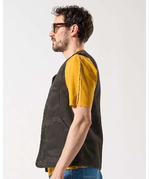 wjk（ダヴルジェイケイ）の「【LEON×B'2nd×wjk】urban work vest（ベスト・メンズ・ブラック系その他/ホワイト・SMALL/MEDIUM/LARGE/X-LARGE）」の7枚目の写真