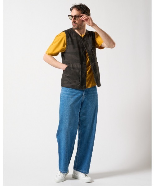 wjk（ダヴルジェイケイ）の「【LEON×B'2nd×wjk】urban work vest（ベスト・メンズ・ブラック系その他/ホワイト・SMALL/MEDIUM/LARGE/X-LARGE）」の14枚目の写真