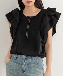 DAY CLOSET（デイ クローゼット）の「レディース Wボリュームフリルスリーブブラウス（シャツ/ブラウス）」