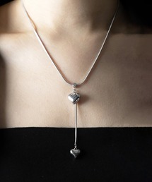 Y字ハート２連ネックレス ／ ＹFORM 2HEART NECKLACE