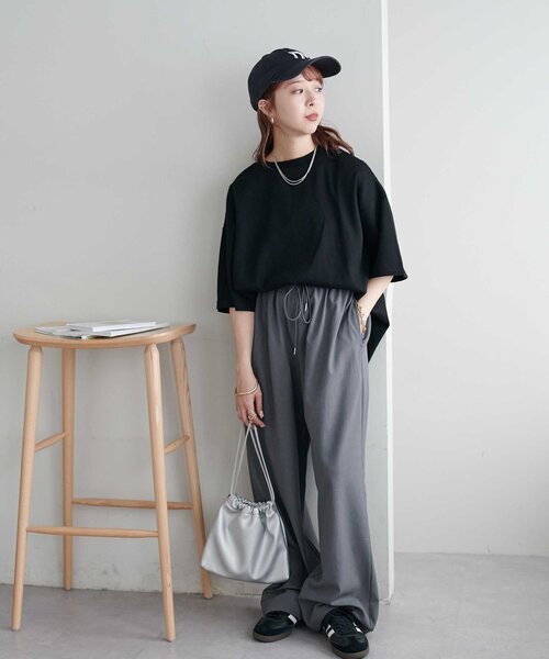 【たぬママ】cccmalie ワッフル半袖(black)他2点 ワッフル半袖Tシャツ(M ブラック): トップス｜Right-on公式オンライン