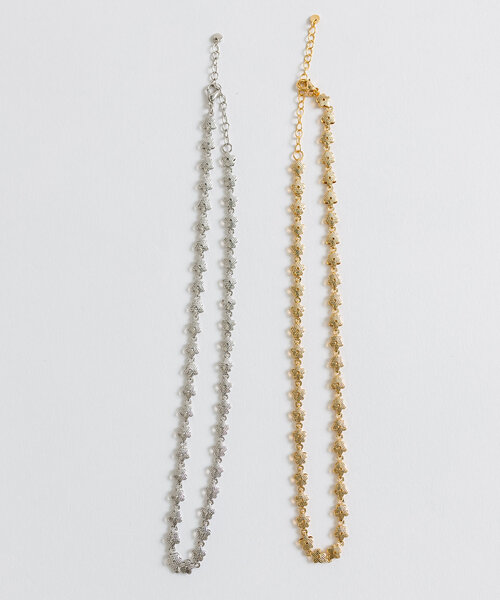 OLIVE des OLIVE（オリーブデオリーブ）の「フラワーネックレス　1041110190（ネックレス・レディース・ゴールド/シルバー・FREE）」の11枚目の写真