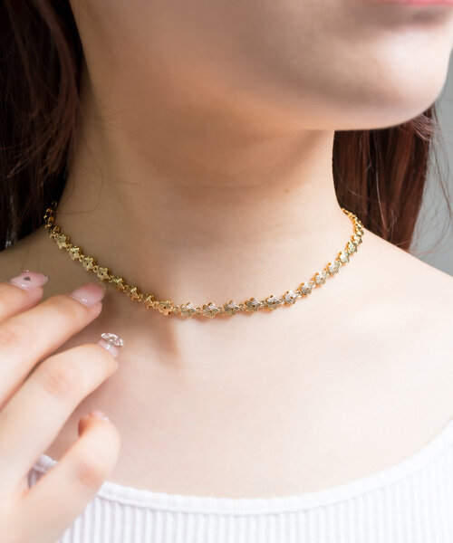 OLIVE des OLIVE（オリーブデオリーブ）の「フラワーネックレス　1041110190（ネックレス・レディース・ゴールド/シルバー・FREE）」の19枚目の写真