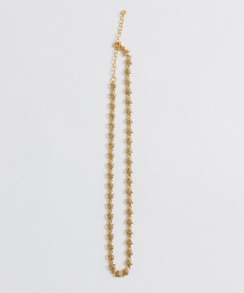 OLIVE des OLIVE（オリーブデオリーブ）の「フラワーネックレス　1041110190（ネックレス・レディース・ゴールド/シルバー・FREE）」の7枚目の写真