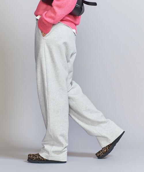 BEAUTY&YOUTH UNITED ARROWS（ビューティーアンドユースユナイテッドアローズ）の「コットン裏毛 スウェットパンツ（スウェットパンツ・レディース・グレー/ブラック・M/S）」の4枚目の写真