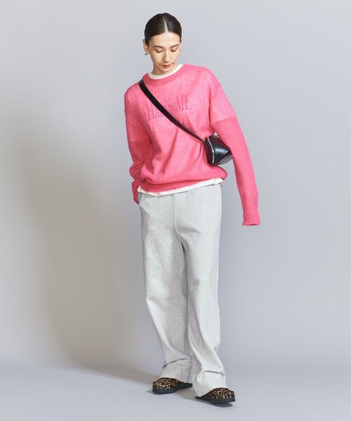 BEAUTY&YOUTH UNITED ARROWS（ビューティーアンドユースユナイテッドアローズ）の「コットン裏毛 スウェットパンツ（スウェットパンツ・レディース・グレー/ブラック・M/S）」の5枚目の写真