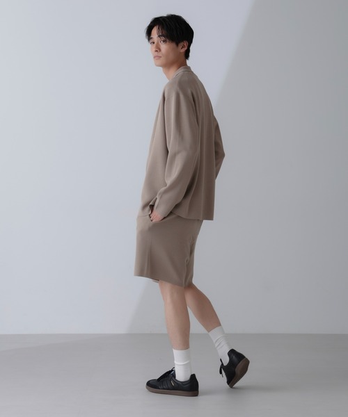 NANO universe(ナノユニバース)の「14ゲージミラノリブニット ボタンレスジャケット(手洗い可能)(テーラードジャケット・メンズ・ブラック/グレー系その他4・M/L)」の21枚目の写真