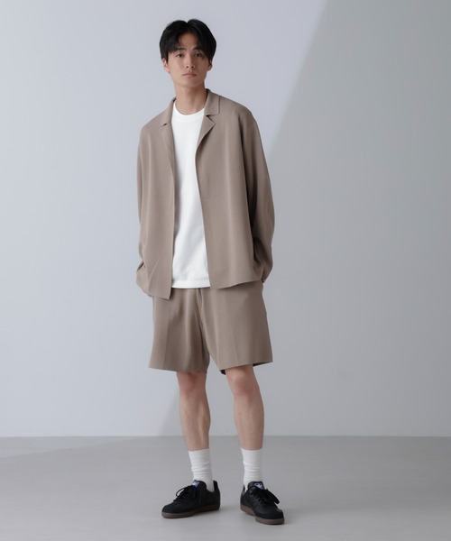 NANO universe(ナノユニバース)の「14ゲージミラノリブニット ボタンレスジャケット(手洗い可能)(テーラードジャケット・メンズ・ブラック/グレー系その他4・M/L)」の19枚目の写真