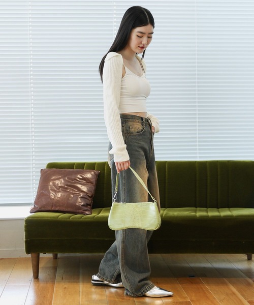 3.3 Field Trip （3.3フィールドトリップ）の「3.3 Field Trip／ソフトボレロカーディガン（スウェット・レディース・ブラック/アイボリー/グレー・FREE）」の11枚目の写真