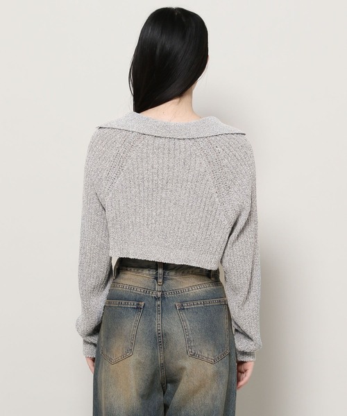 3.3 Field Trip （3.3フィールドトリップ）の「3.3 Field Trip／ソフトボレロカーディガン（スウェット・レディース・ブラック/アイボリー/グレー・FREE）」の19枚目の写真