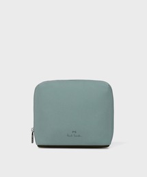 毎日活躍 *TORYBURCH* ヴァージニア カーブコスメティックケース ヴァージニア メタリック カーブ コスメティックケース