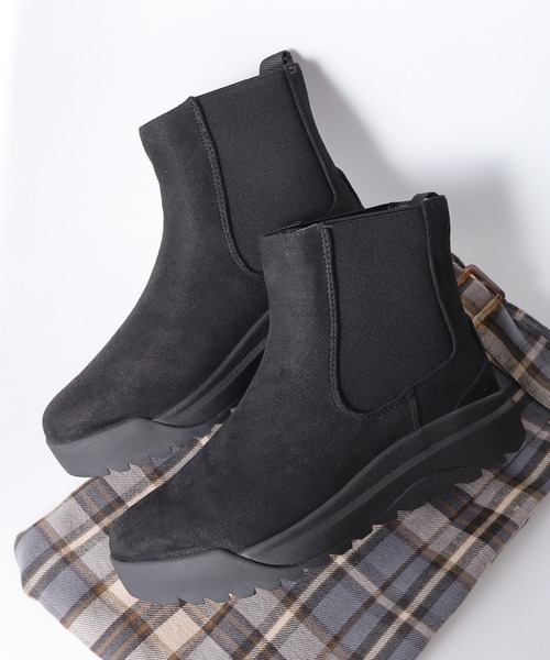 【セール】防滑ガラス繊維ソール 厚底サイドゴアブーツ（ブーツ）｜FUNALIVE（ファンアライブ）