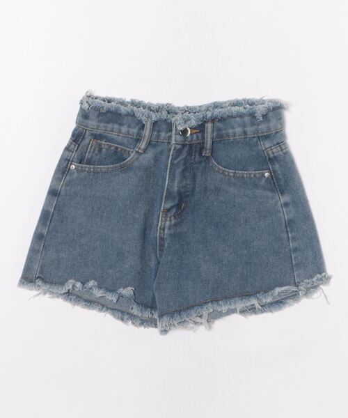 Mayree(メイリー)の「【Mayree】ハイウエスト ダメージ デニムショート パンツ(デニムパンツ・レディース・ホワイト/ブルー/ネイビー/ブラック/チャコールグレー・SMALL/MEDIUM/LARGE)」の4枚目の写真