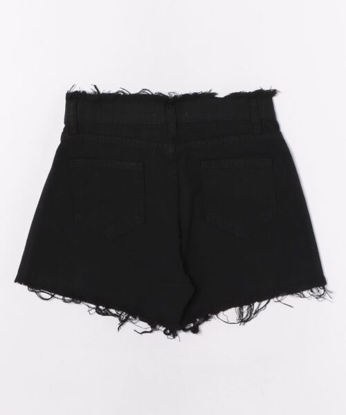 Mayree(メイリー)の「【Mayree】ハイウエスト ダメージ デニムショート パンツ(デニムパンツ・レディース・ホワイト/ブルー/ネイビー/ブラック/チャコールグレー・SMALL/MEDIUM/LARGE)」の6枚目の写真