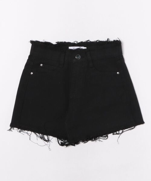 Mayree(メイリー)の「【Mayree】ハイウエスト ダメージ デニムショート パンツ(デニムパンツ・レディース・ホワイト/ブルー/ネイビー/ブラック/チャコールグレー・SMALL/MEDIUM/LARGE)」の7枚目の写真