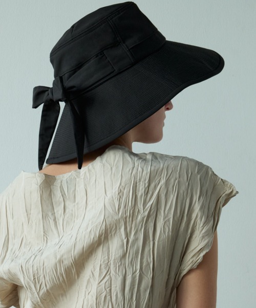 IRIS47（イリスフォーセブン）の「【IRIS 47】anemos hat/アネモス ハット（ハット・レディース・アイボリー/ブラック系・FREE）」の2枚目の写真