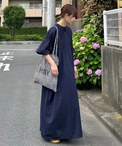 notch.(ノッチ)の「【 notch. by KR 】ピンタックルーズボイルワンピース(ワンピース・レディース・ブラック/ネイビー/オフホワイト・TM/M)」の20枚目の写真