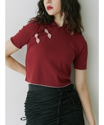 jouetie | チャイナポロトップス(ポロシャツ)