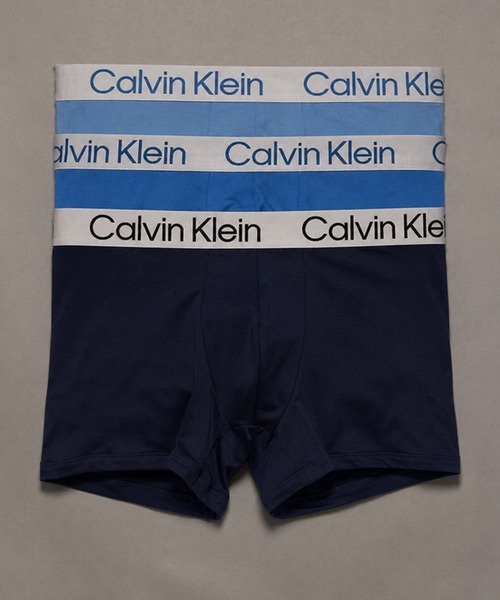 Calvin Klein(カルバン・クライン)の「クロマティック ボクサーパンツ 3枚パック(ボクサーパンツ・メンズ・ブラック/マルチ/その他/その他1/ブルー系その他/ブルー系その他2・S/M/XL/L)」の1枚目の写真