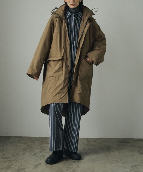anuke アンヌーク Hooded Coat ブラック anuke（アンヌーク）の「anuke Hooded Coat フードコート