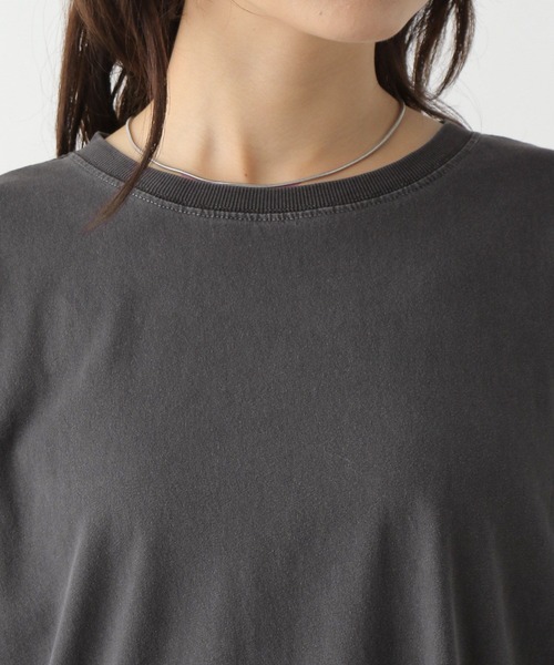 LEPSIM（レプシィム）の「サイドリブ5分袖T　129984（Tシャツ/カットソー・レディース・ライトブルー/オフホワイト/チャコールグレー・FREE）」の16枚目の写真