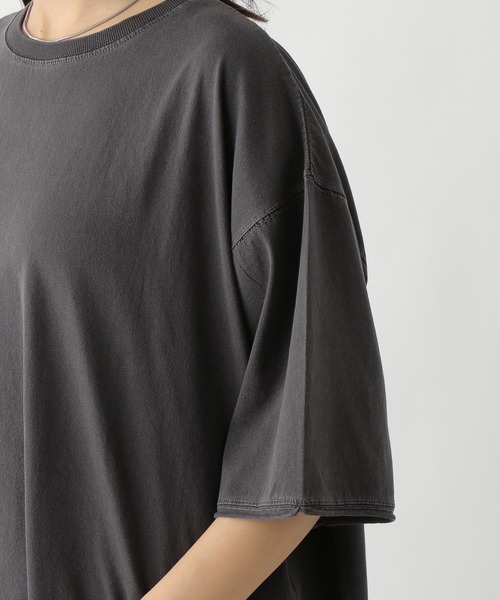 LEPSIM（レプシィム）の「サイドリブ5分袖T　129984（Tシャツ/カットソー・レディース・ライトブルー/オフホワイト/チャコールグレー・FREE）」の15枚目の写真