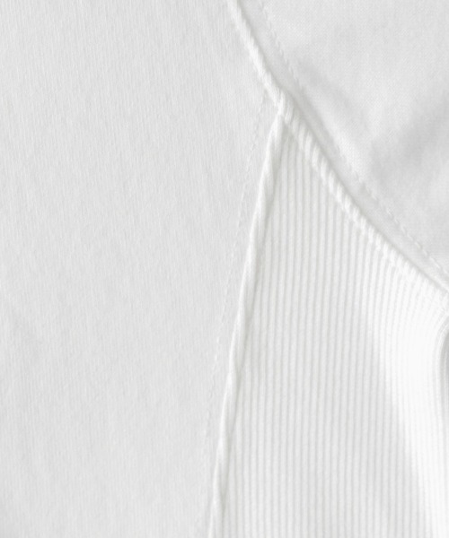 LEPSIM（レプシィム）の「サイドリブ5分袖T　129984（Tシャツ/カットソー・レディース・ライトブルー/オフホワイト/チャコールグレー・FREE）」の12枚目の写真