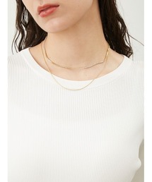 Mila Owen | メタル・ストーン2SETネックレス(ネックレス)