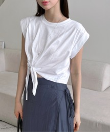 シンプルロールアップTシャツ