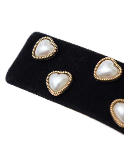 earth music&ecology（アースミュージックアンドエコロジー）の「SET2点リボンクリップ＋パール付きベロアクリップ（その他ヘアアクセサリー・レディース・ブラック/アイボリー・FREE）」の19枚目の写真