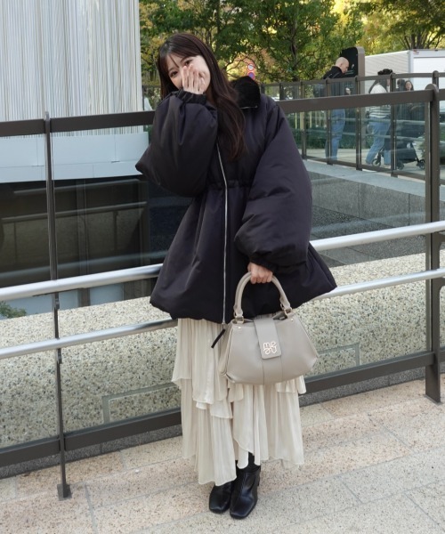 mellowneon（メロウネオン）の「3wayドロスト中綿ダウンコート