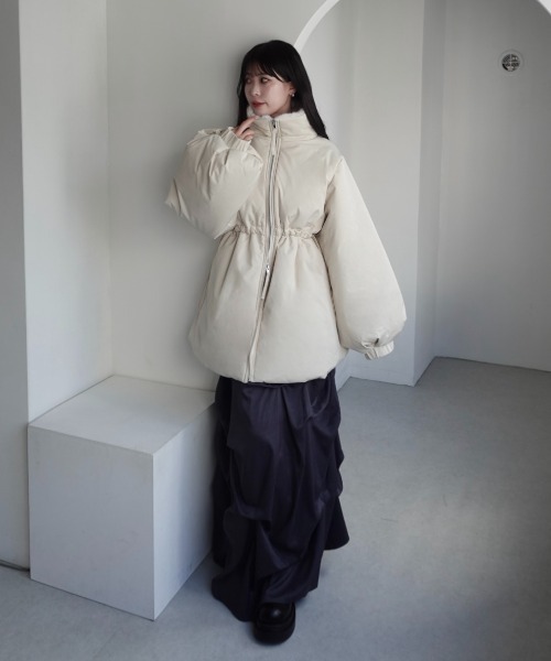 mellowneon（メロウネオン）の「3wayドロスト中綿ダウンコート