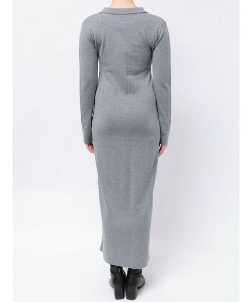 LAGUNAMOON（ラグナムーン）の「ベロアライクレイヤードニットワンピース（ワンピース・レディース・ブラック/グレー・MEDIUM/SMALL）」の18枚目の写真