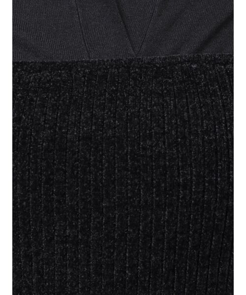 LAGUNAMOON（ラグナムーン）の「ベロアライクレイヤードニットワンピース（ワンピース・レディース・ブラック/グレー・MEDIUM/SMALL）」の20枚目の写真