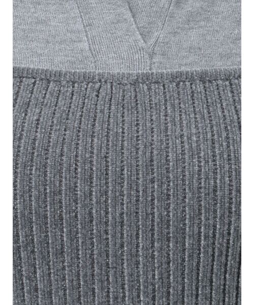 LAGUNAMOON（ラグナムーン）の「ベロアライクレイヤードニットワンピース（ワンピース・レディース・ブラック/グレー・MEDIUM/SMALL）」の21枚目の写真