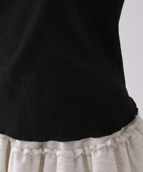 repipi armario（レピピ アルマリオ）の「【吸湿発熱】テレコプチハイメロウトップス（Tシャツ/カットソー・キッズ・ホワイト/ピンク/ホワイト系その他/ブラック系その他/ブラック・SMALL/LARGE/MEDIUM）」の20枚目の写真