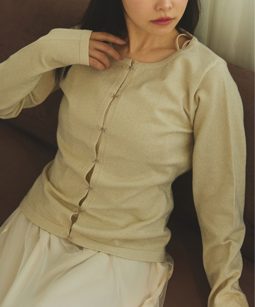 fupel(フぺル)の「glitter rib knit ensemble /ラメリブニットアンサンブル(アンサンブル・レディース・ピンク/アイボリー/グレー・FREE)」の21枚目の写真