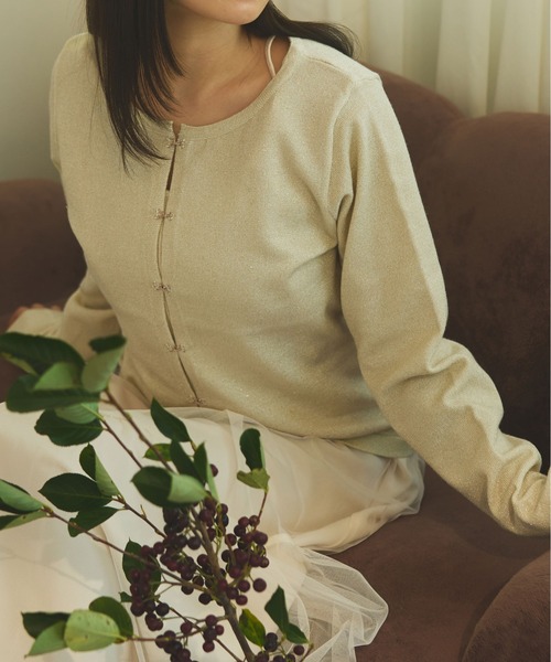 fupel(フぺル)の「glitter rib knit ensemble /ラメリブニットアンサンブル(アンサンブル・レディース・ピンク/アイボリー/グレー・FREE)」の20枚目の写真