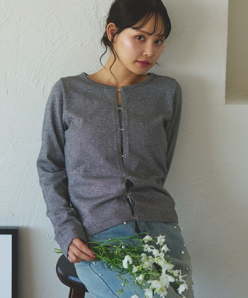 アンサンブル フリルアンサンブル PROPORTION BODY DRESSING｜チュール付きアンサンブルニット