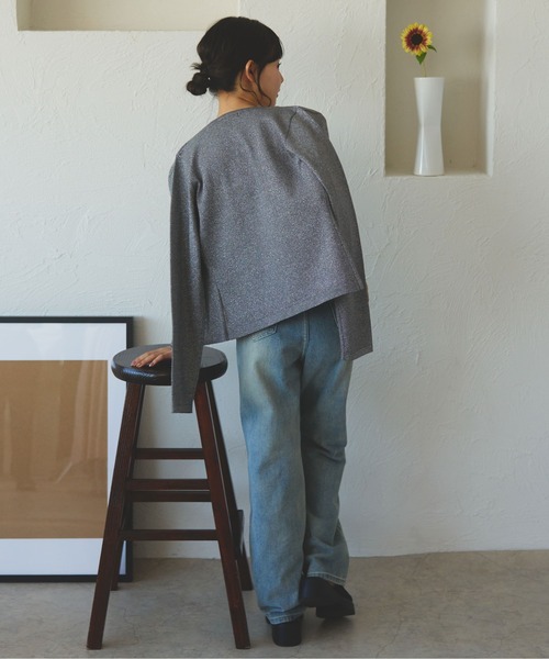 fupel(フぺル)の「glitter rib knit ensemble /ラメリブニットアンサンブル(アンサンブル・レディース・ピンク/アイボリー/グレー・FREE)」の18枚目の写真