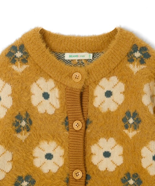 BEAMS mini（ビームスミニ）の「フラワー シャギー カーディガン 2024FW（90～150cm）（カーディガン/ボレロ・キッズ・イエロー/ライトブルー・90/100/110/120/130/140/150）」の20枚目の写真