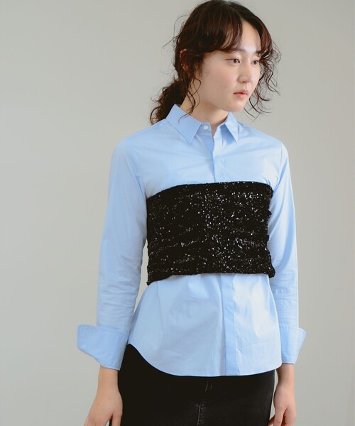 B:MING by BEAMS(ビーミングバイビームス)の「スパンコール ビスチェ(ベスト・レディース・ブラック/シルバー・ONE SIZE)」の1枚目の写真